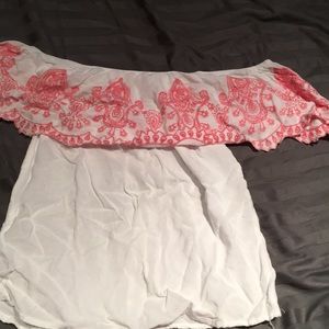 Ofc the shoulder shirt